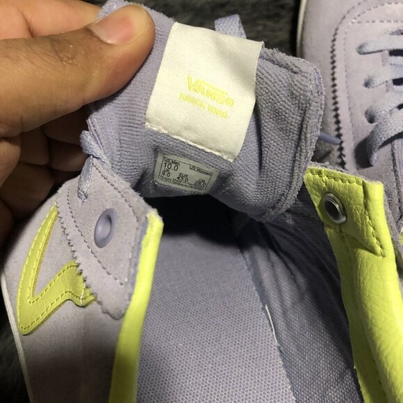 VANS Men\'s Sport Low Caramella Lavender Lime Green Suede Shoes, Size 10, 751505 main image 6
